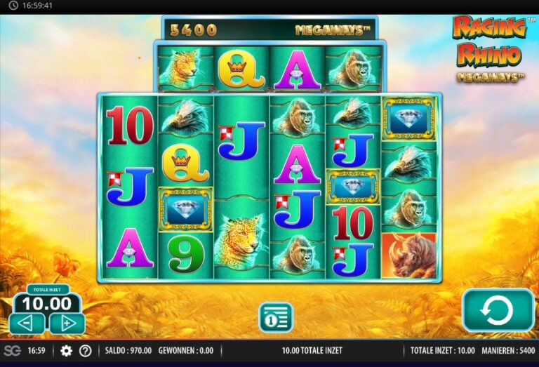 Screenshot 2 van Raging Rhino Megaways